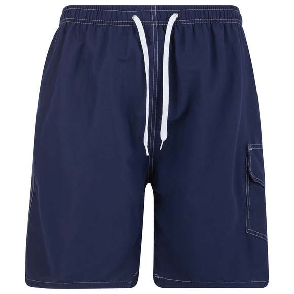 Men Swimming Trunks Navy Blue Swim Cargo Shorts, Small Medium Large X-Large NWT - Picture 1 of 6